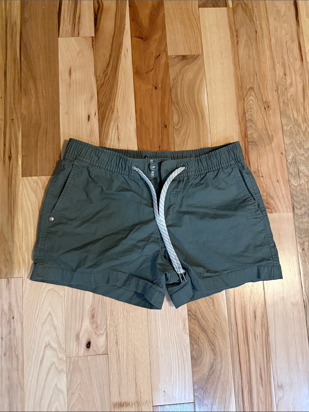 Vuori Olive Green Ripstop Shorts